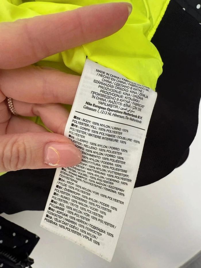 Veste Nike bomber matelassée bien chaude à pois taille S comme neuve - photo numéro 9