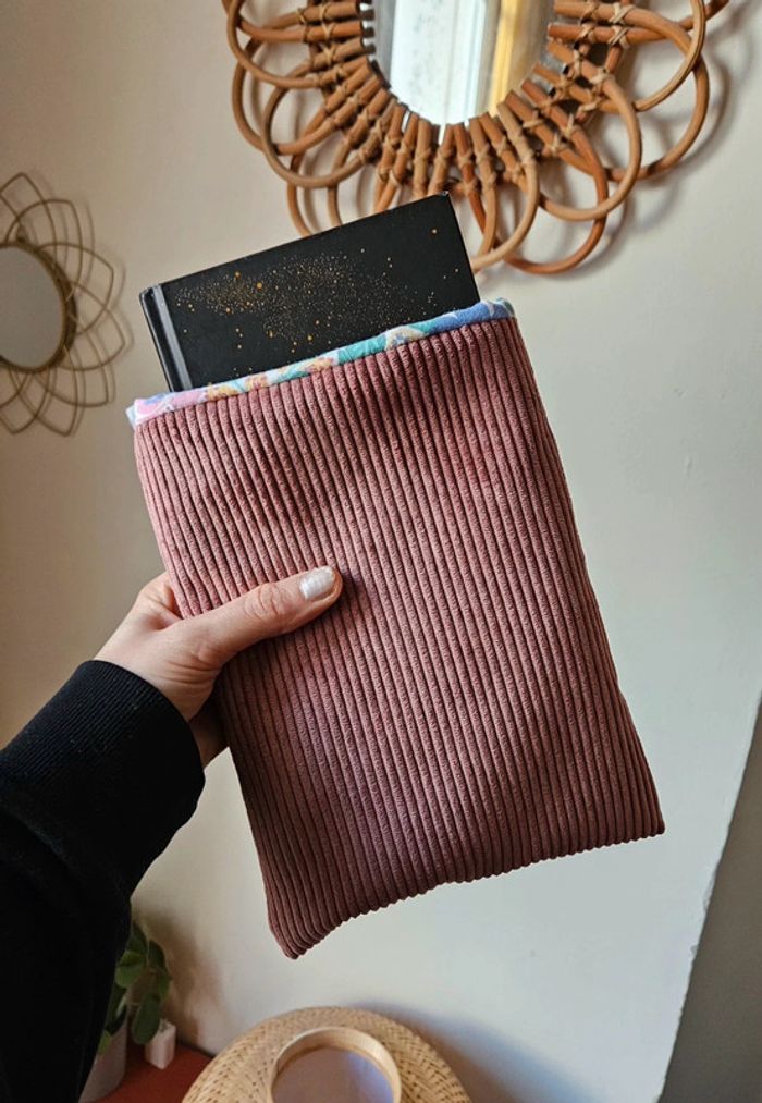 Pochette de livre velours côtelé - photo numéro 2