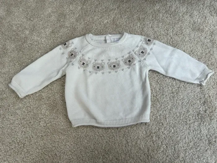 Pull en maille ourson mixte - 12 mois - Tex