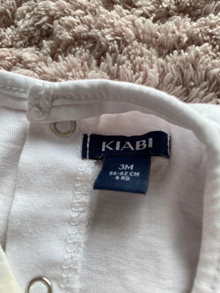 Ensemble tee-shirts manches longues et jupe en jeans Kiabi 3 mois - photo numéro 3