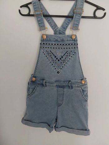 Salopette short ikks fille 10 ans