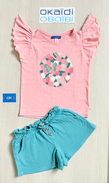 Ensemble d’été assorti - Okaidi - 4 ans - Excellent état
