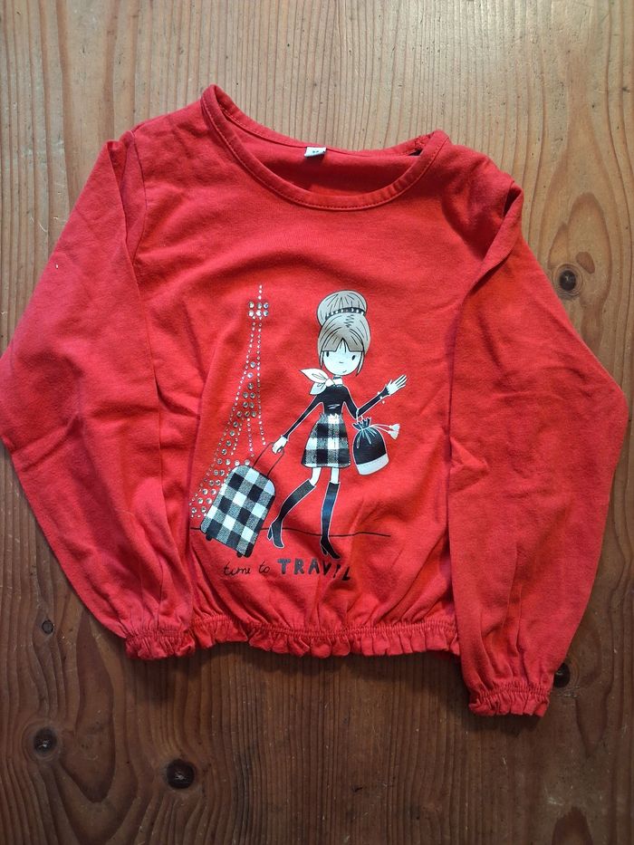 T.shirt fille - 3 ans - sans marque - photo numéro 6