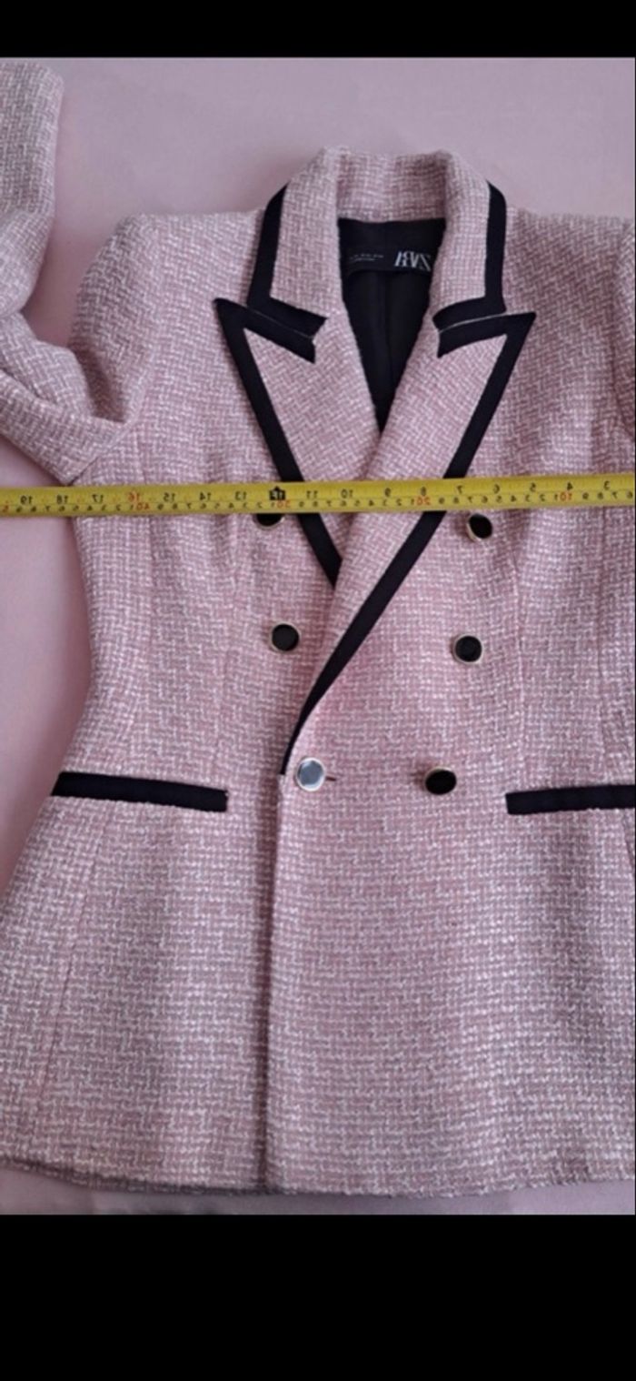 Blazer chic rose Zara - photo numéro 3