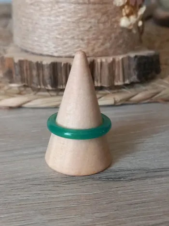 Bague en Agate verte taille 56
