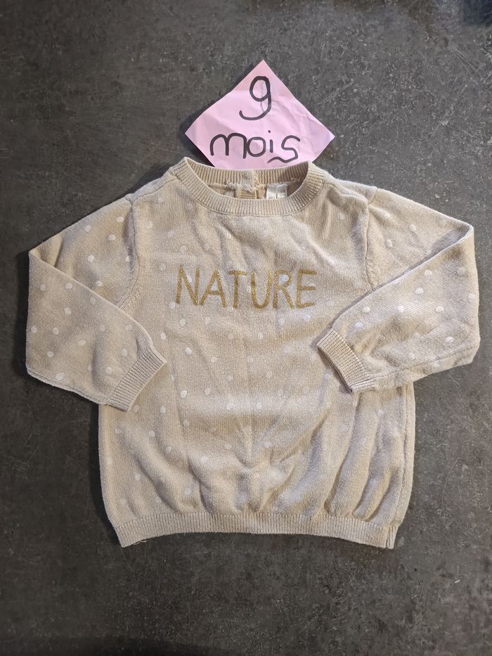 Pull fin "nature" 9 mois