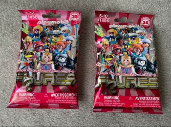 2 sachets de playmobils rose série 25