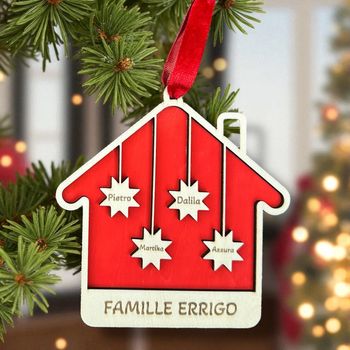 Décoration de Noël personnalisé maison famille