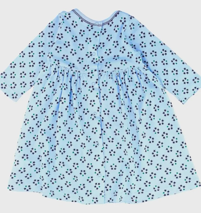 Robe à manches longues 6 mois en coton Petit Bateau - photo numéro 2