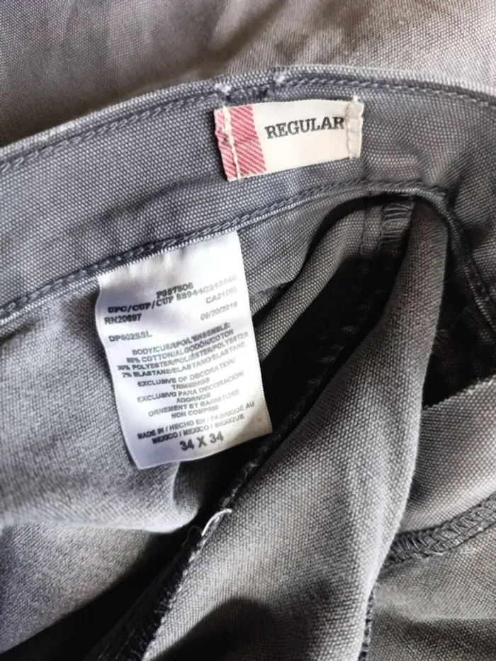 Pantalon jean gris Dickies flex Workwear Carpenter W34 - photo numéro 10