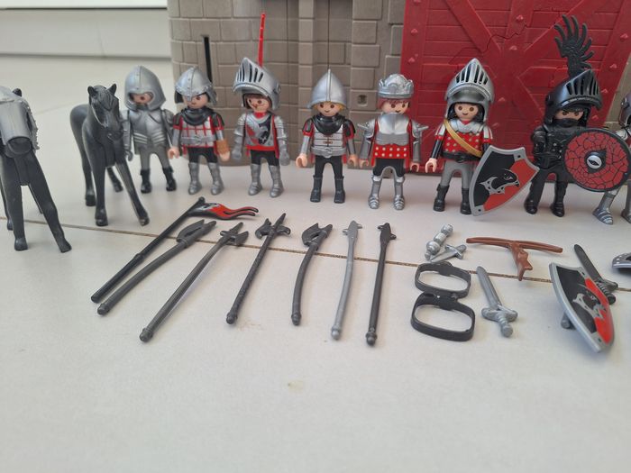 Chateau playmobil chevaliers dragons catapulte prison... - photo numéro 8