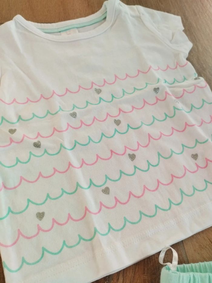 Ensemble été fille 6 mois Baby club - photo numéro 2