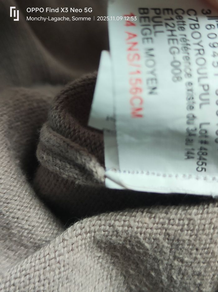 Pul col roulé Legé DPAM 14ans-156cm  Réduction jusqu'à -70% - photo numéro 3