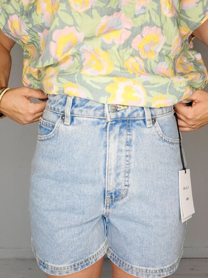 Short jean taille haute RVCA T.36 - photo numéro 5