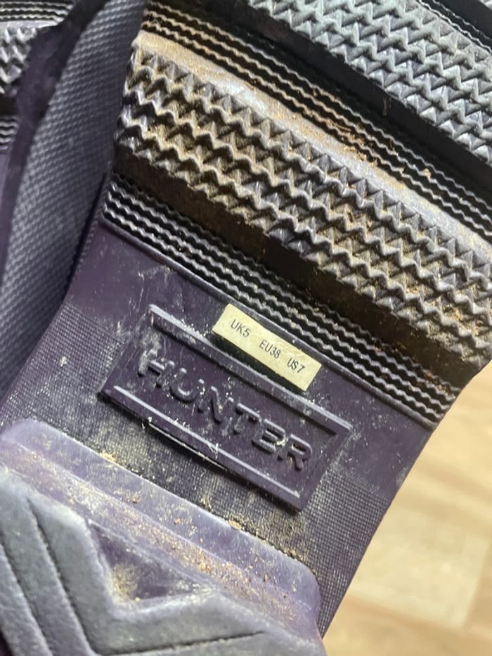 Bottes de pluie Hunter violettes T.37 - photo numéro 8
