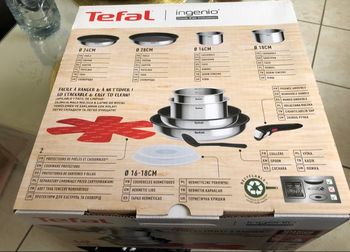 Batterie de cuisine Tefal 10 pièces inox tous feux dont induction neuve ds emballage