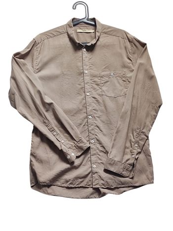 Chemise taupe en lyocell taille L