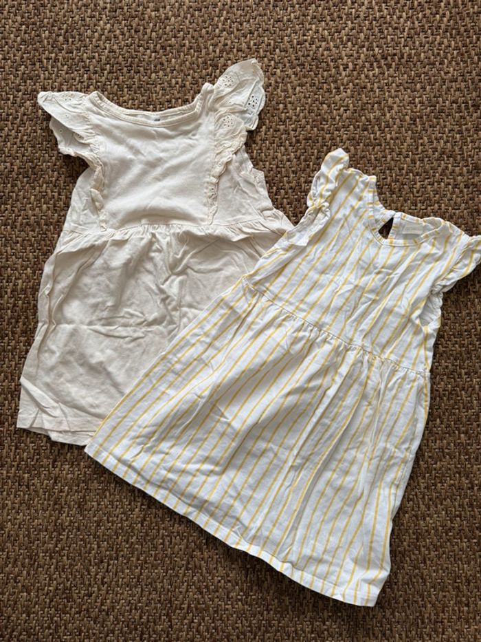 Lot de 2 robes H&M 98cm - photo numéro 2