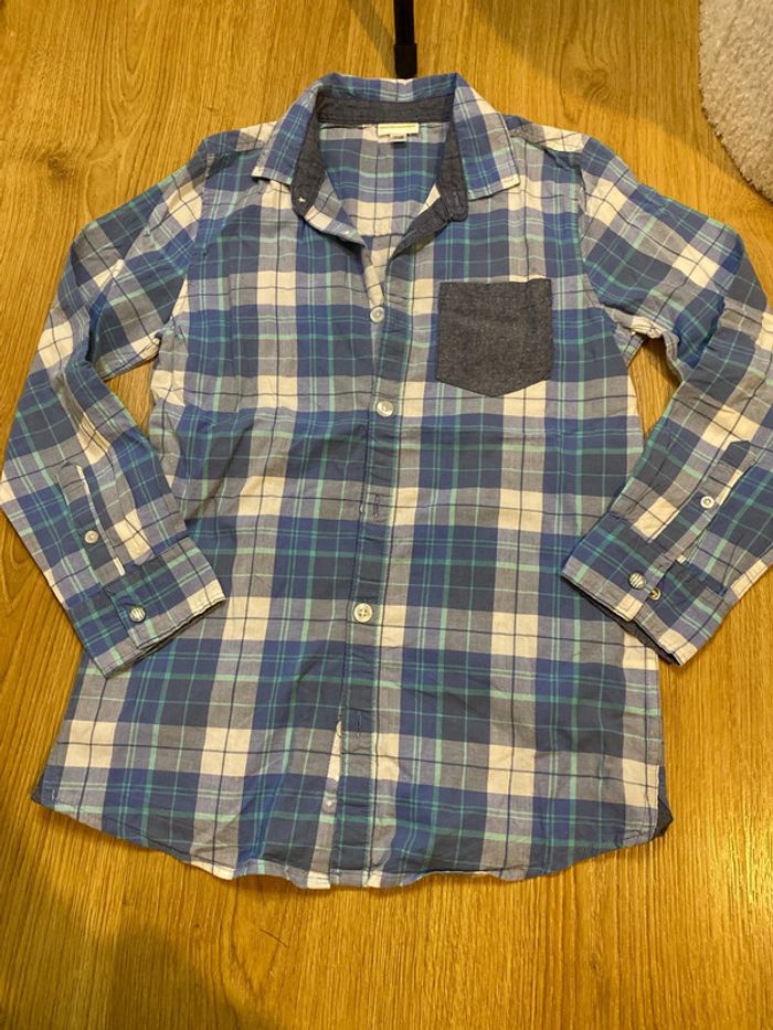 Chemise manche longue à carreaux garçon - photo numéro 2