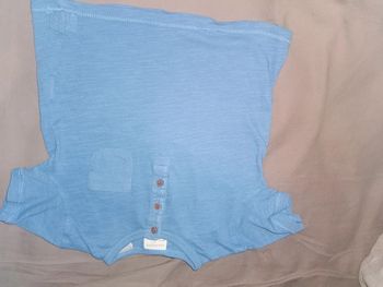 T shirt Zara bleu 3-6mois