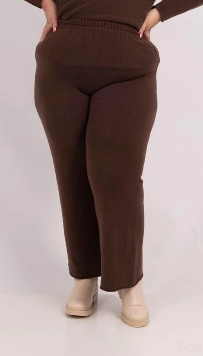 Pantalon maille chocolat