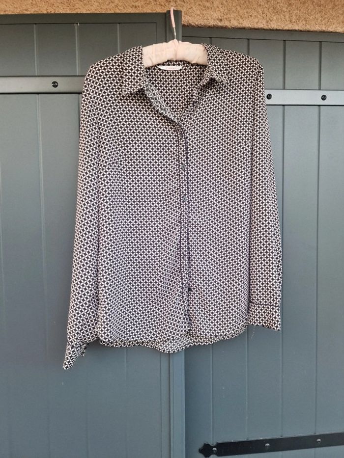 Chemise imprimé rétro camaieu - photo numéro 3