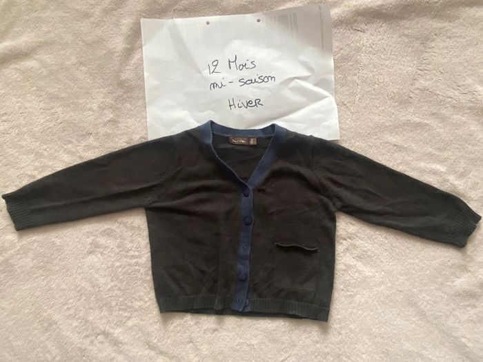 Lot de 3 pulls légers - 12 mois - Bout’chou, Kimbaloo - TBE - photo numéro 5