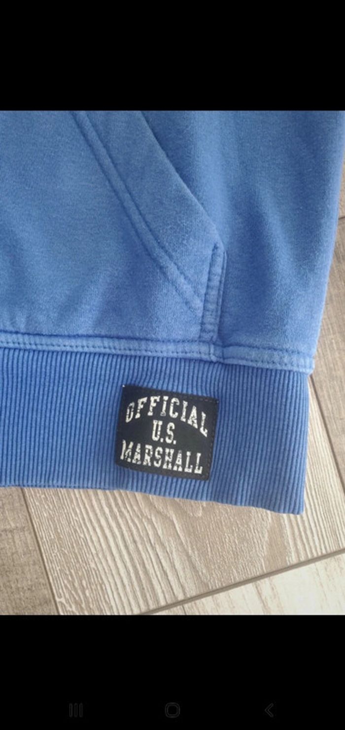 Veste à capuche bleue - U.S. Marshall - taille XS - photo numéro 2