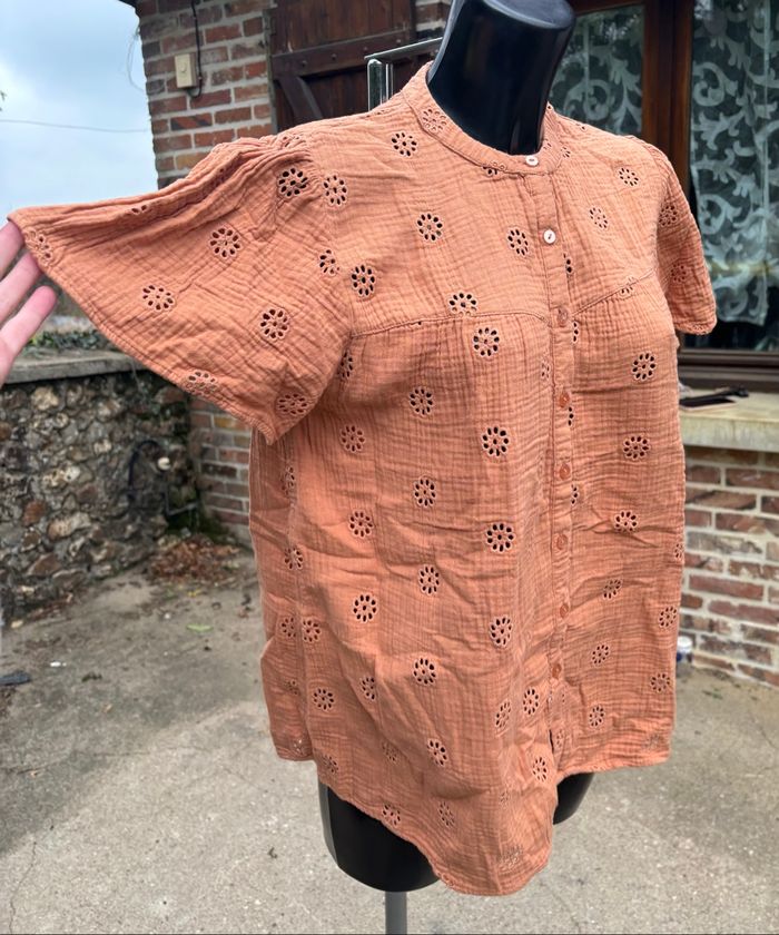 Blouse en gaze de coton brodé – Taille 36 – Verbaudet - photo numéro 2
