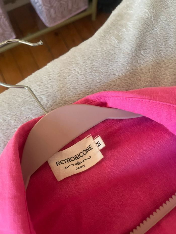 Chemisier court rose fuchsia – taille M – porté une seule fois - photo numéro 3