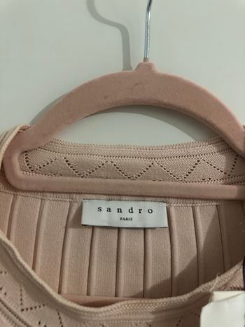 Robe beige/rosé sandro neuf t38
