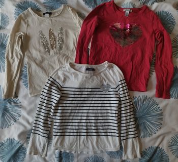 Lot t-shirts ML 6 ans 