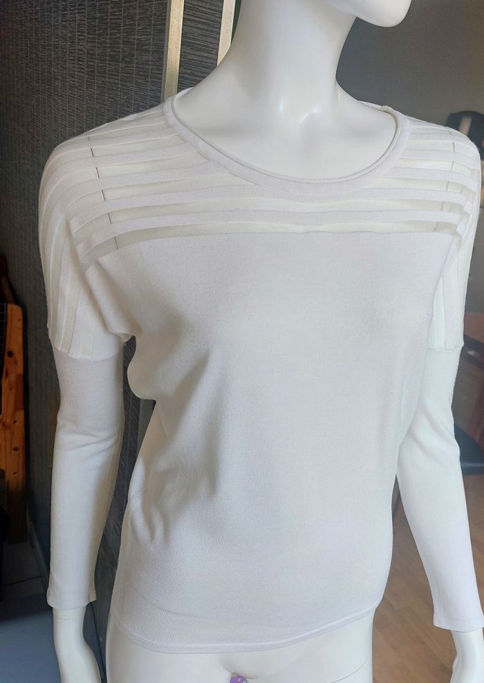 Pull fin blanc Morgan - photo numéro 4