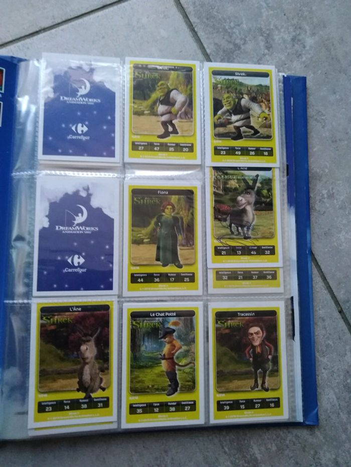 Collector de cartes Carrefour Shrek, Kung fu panda - photo numéro 2