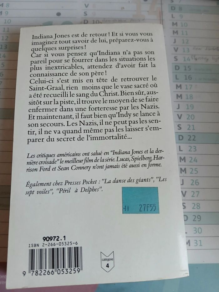 Livre Indiana jones - photo numéro 2
