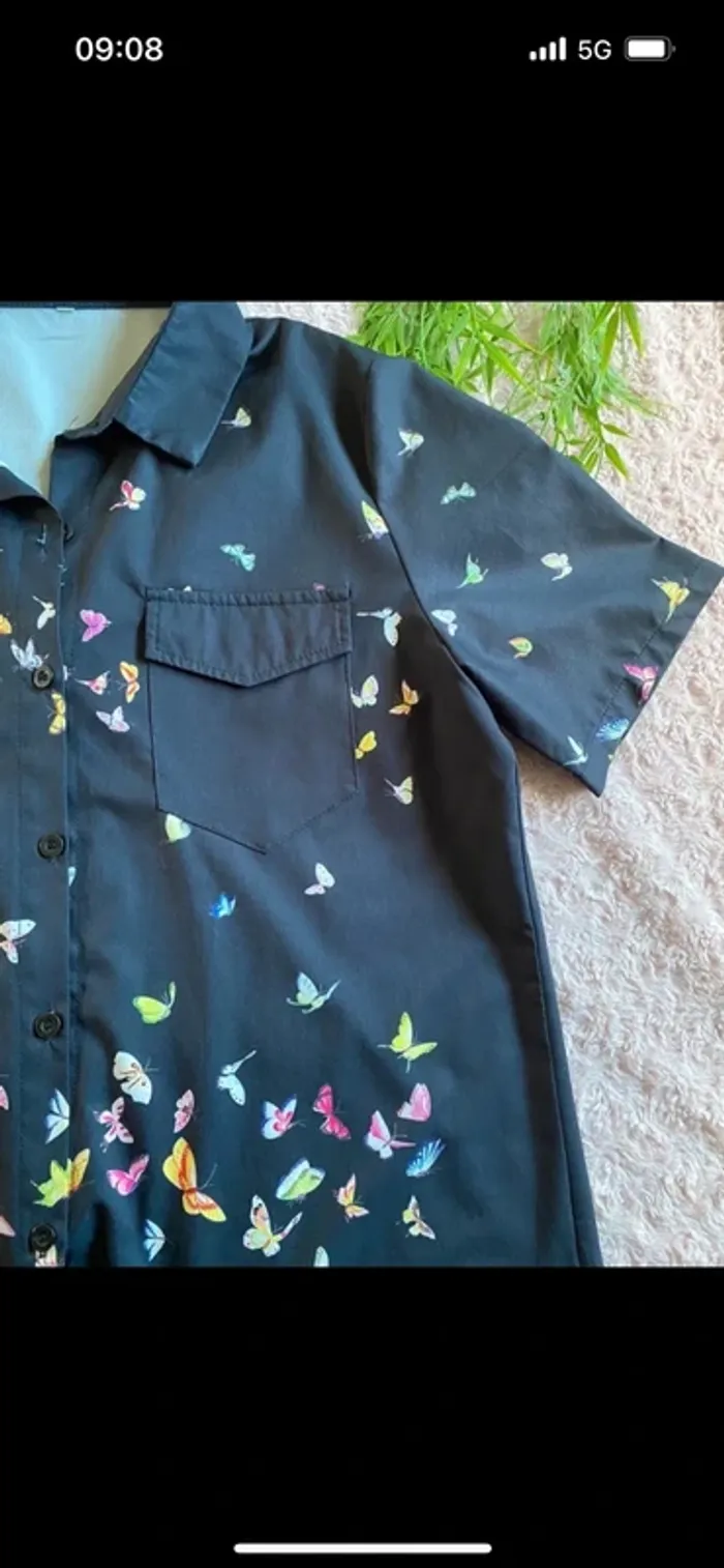 Chemise noire manche courte - photo numéro 3