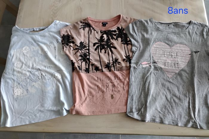 Lot 3 t-shirt fille