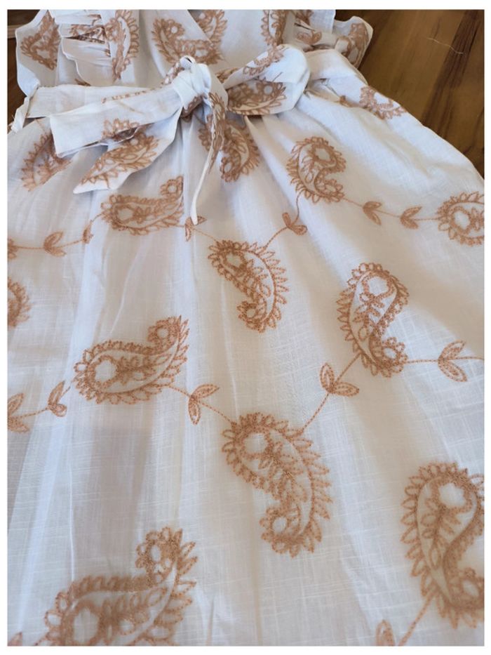 Robe lilie courte été brodé coton xl xxl - photo numéro 3