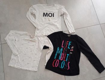 Lot 3 tee shirts manches longues