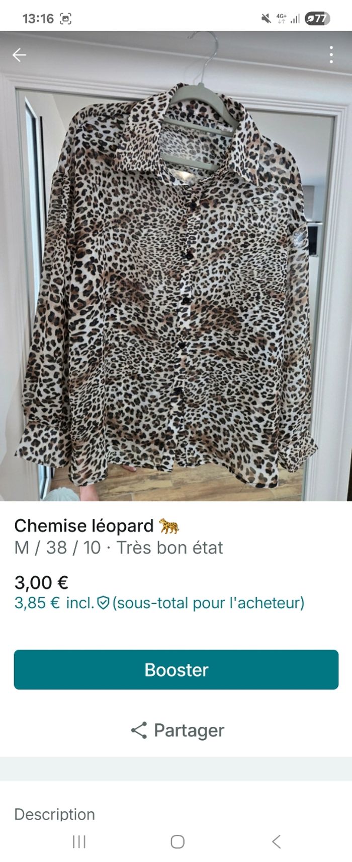 Chemise léopard