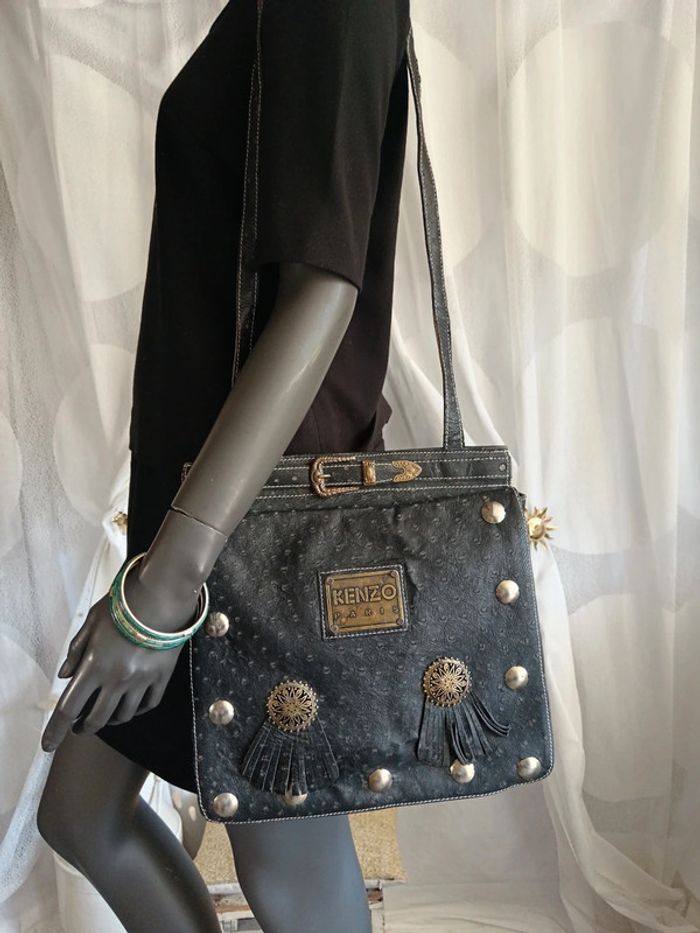 Kenzo | Sac cuir bandoulière | 30x30 - photo numéro 18
