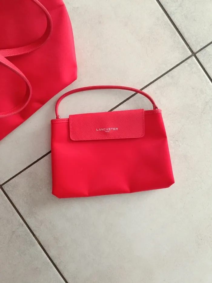 Sac Lancaster rouge femme - photo numéro 5
