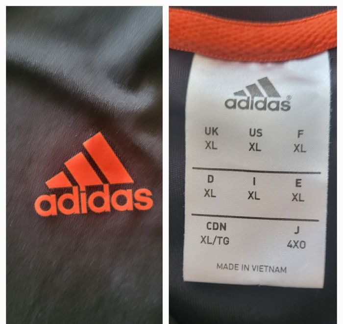 Adidas TShirt TXL/TFr42- Noir- Coupe Droite- 100%Polyester en TBE - photo numéro 5