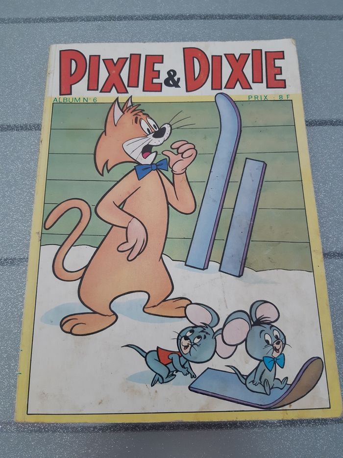 Bd ancienne de 1979 Pixie & Dixie Album numéro de série 6  style Tom et Jerry