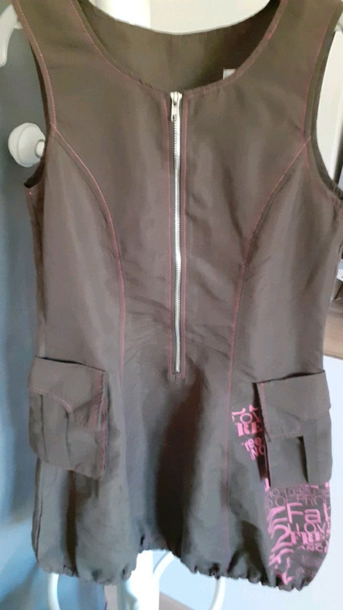 Robe rose marrons gris - photo numéro 2
