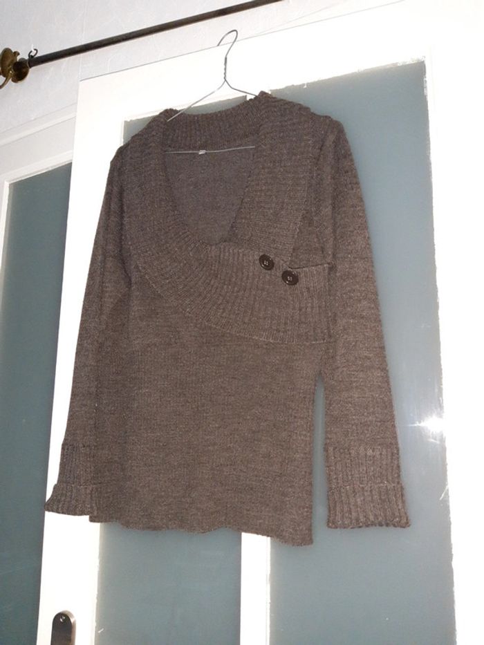 Pull marron - photo numéro 2