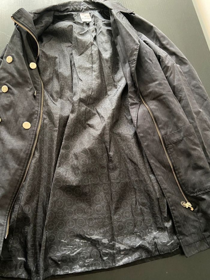 Magnifique trench noir Mosquitos / Taille 42 - photo numéro 5