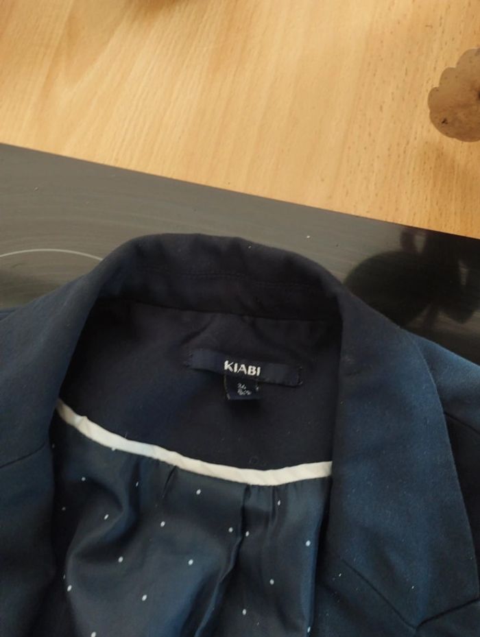 Blazers bleu marine Kiabi taille S - photo numéro 5
