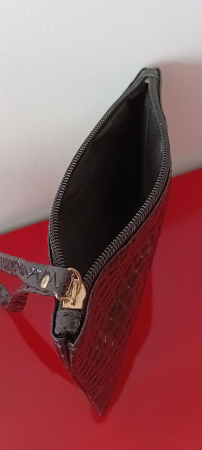 Pochette porte-monnaie noir avec cordon de poignet - photo numéro 4