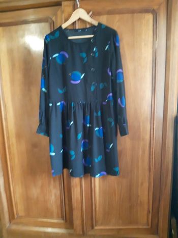 Robe fluide manches 3/4